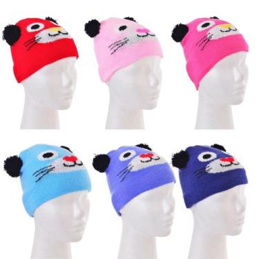 Imagem de Touca De Lã Gorro Infantil Fluffy Inverno Frio Com Pompom  - Wincy Bra
