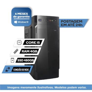 Imagem de Computador Cpu Pc Desktop Montado Star Intel Core i5 1ª Geração 4gb de Memória Ram DDR3 SSd 480gb Sata Windows 10 Pró oem 64x - Gravador de dvd – Tecl