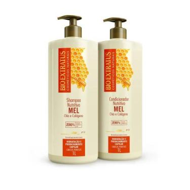 Imagem de Kit Shampoo + Condicionador Bio Extratus Mel 1L