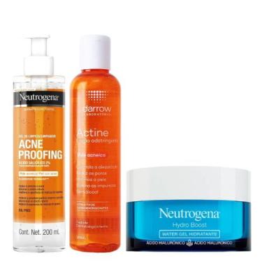 Imagem de Kit Sabonete Acne Proofing + Tônico Adstringente Actine + Hydro Boost 