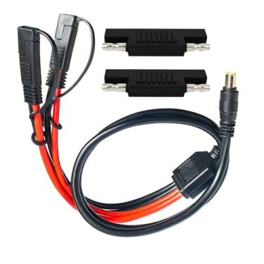 Imagem de Faoyliye Cabo 10Awg Sae Para Dc De 8 Mm, Adaptador Macho 2 Rv E Gerador Solar, Painel Portátil 1 M