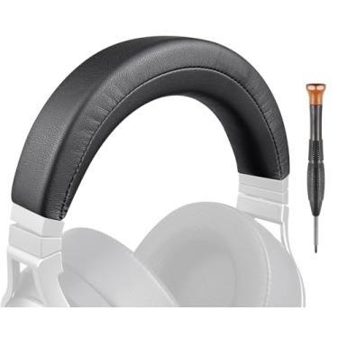 Imagem de SOULWIT Capa De Couro Proteico Para Fones Ouvido Gamer Corsair Virtuoso Rgb Wireless Xt Se, Peça Reposição Suporte Alça Cabeça - Preta