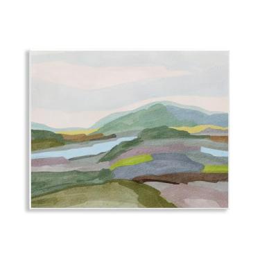 Imagem de Stupell Industries Tons de terra verde paisagem placa de parede design de arte por Nikita Jariwala, 14 x 11