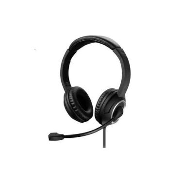 Imagem de Headset Com Fio Hf600 Conexão P3 E Usb Cabo De 240cm Preto - Ph427 - M