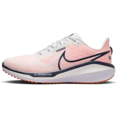 Imagem de Nike Tênis de corrida masculino Vomero 17 (FB1309-102, branco/laranja total/branco), Summit branco/laranja total/branco, 46