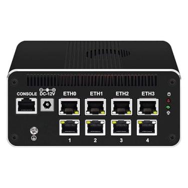Imagem de HKUXZR Mini Pc Com Firewall, Intel Pentium 8505 Quad Core 8Xintel I226 2.5G Ethernet Vpn Roteamento Suave, 2 Usb 3.2, 1 Slot Tf, Sata, M.2 Nvme X4 8/16/32/64 Gb Ddr5 (Sem Ram, Sem Ssd)