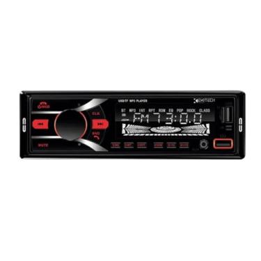 Imagem de Rádio Automotivo Digital MP3, USB/TF, Display LCD, Controle de Volume, Preto