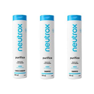 Imagem de Kit Neutrox Purifica 1 Cond 300Ml + 2 Shampoo 300Ml
