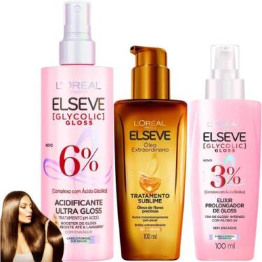 Imagem de Kit Elseve Elixir Acidificante Glycolic Gloss Extraordinário - L'oreal