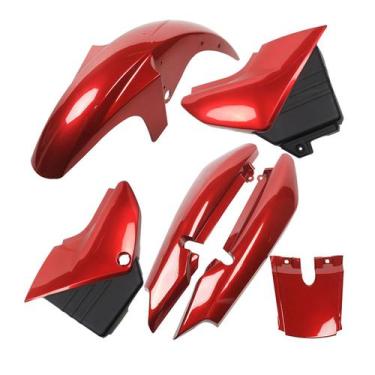 Imagem de Kit Carenagem Pintadas Paralama Rabeta Tampas Ybr 125 2005 até 2008 - 