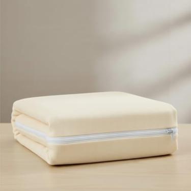 Imagem de Capa Protetora Para Colchão Solteiro Em Malha (Marfim)