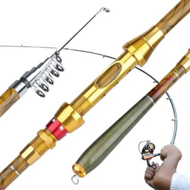 Imagem de Vara de Pesca de Viagem Vara de pesca telescópica alta qualidade, 1.8-3.6m, m, potência, fibra carbono, vara viagem, equipamento carpa(1.8m)