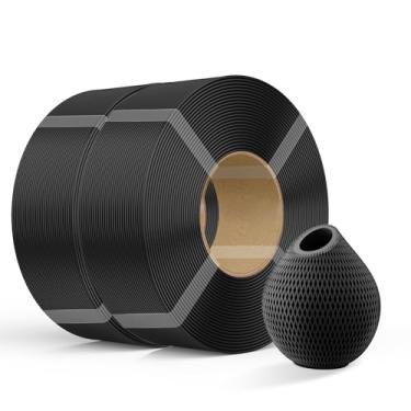 Imagem de Creality Refil de filamento PETG Filamento de impressora 3D, refilamento de 2 kg 1,75 mm (2 kg) para carretel reutilizável de laboratório bambu, precisão dimensional ± 0,03 mm, PETG 2 preto