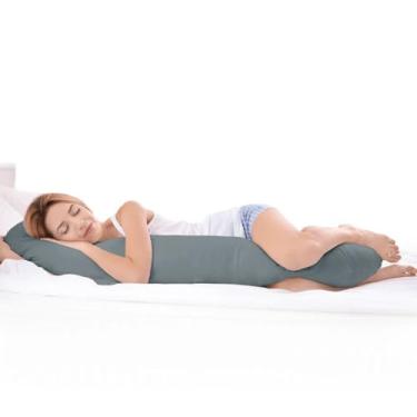 Imagem de Almofadas decorativas, fronhas e enchimentos de espuma macia e limpa, almofadas decorativas (CINZA CHUMBO)