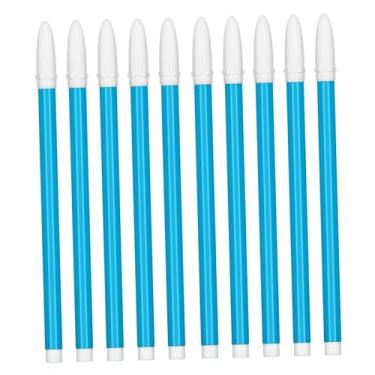 Imagem de Baoblaze Conjunto de 10 Marcadores de Tecido Solúveis em Água com Verniz para Costura, Bordados e Ponto Cruz. Laváveis ​​e Ideais para Costura, Bordados e, Azul