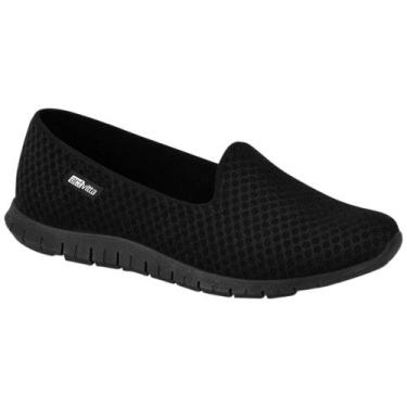Imagem de Tenis Actvitta Feminino Calce Facil Slip On Ultra Leve Macio, Preto, P