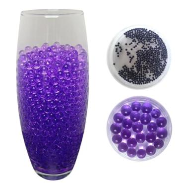 Imagem de Bolinhas De Gel Cresce Na Água Decoração Vaso Plantas 6.000 (Roxa)