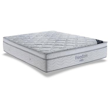 Imagem de Colchão King Espuma Viscoelástico Visco Molas Ensacadas Superpocket Freedom Ortopillow (186x198x32) - Ortobom
