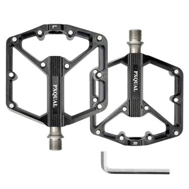 Imagem de Pedais de bicicleta de estrada/montanha, 3 rolamentos de MTB, pedal plano leve de liga de alumínio de 9/40.6 cm para bicicletas de estrada BMX MTB