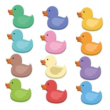 Imagem de Esquirla Conjunto de 12 Blocos de Notas Autoadesivas com Estampa de Pato para Uso Doméstico, No Escritório Ou em Materiais Escolares.