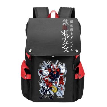 Imagem de Mochila escolar Gundams Anime para estudante 32x18x42cm