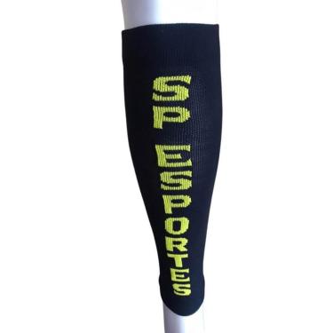 Imagem de Canelito De Compressão Vistho Sp Esportes Sem Costura Preto-Unissex