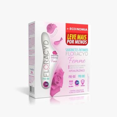 Imagem de Kit Sabonete Íntimo Floracyd Fases - Mulher Ativa - Femme 200ml 2 Unidades