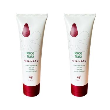 Imagem de Kit 2 Shampoo Fortalecimento Doce Raiz 250ml Natural De Extrato De Batata Doce