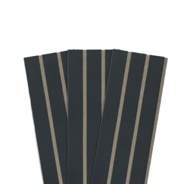 Imagem de Placas Painel Ripado MDF Autocolante 45x11cm – Decoração Moderna Sem Obra(GRAFITE,10 PLACAS)