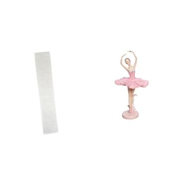 Imagem de Whtkoph Abajur de Chão de Papel para Sala de Estar com Figura de Bailarina, Escultura em Resina, Presente de Aniversário, Decoração de Mesa Original