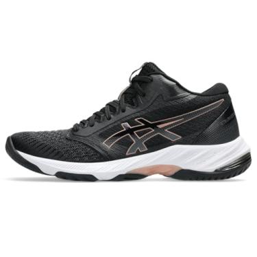 Imagem de ASICS Tênis de vôlei masculino Netburner Ballistic FlyteFoam 3, Preto/ouro rosa, 38