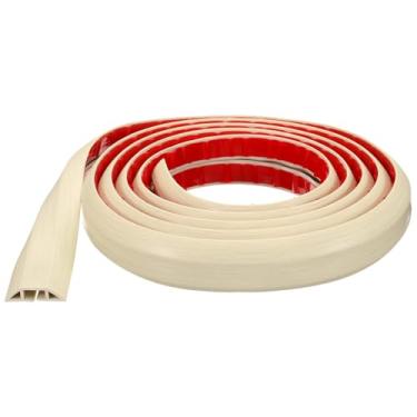 Imagem de HARFINGTON Capa de cabo de 3 m L 1,55 x A 0,28 cm de comprimento do canal interno PVC esconde o cabo de extensão, protetor de fios para evitar desvios de cabos, gerenciamento de cabos, madeira bege