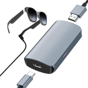 Imagem de XinYaa Adaptador HDMI para USB C, adaptador HDMI fêmea 4K a 60Hz para fêmea tipo C, compatível com RayNeo, XREA-L Air, Rokid Air, Thunderbird AR, GRAWOOA, base de interruptor, base Steam Deck, PS4