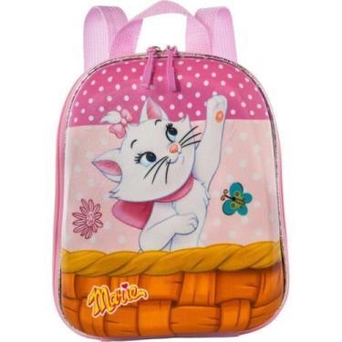 Imagem de Mochila Infantil Gatinha Marie Rosa Tamanho P - Max Toy