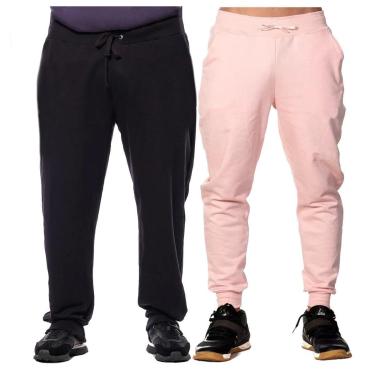 Imagem de Kit 2 Calças Moletom Grande Plus Size G1 Até G5 Básica Com Bolsos-Masculino