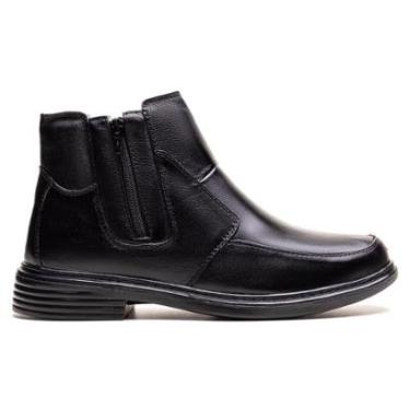 Imagem de Bota Masculina Ultra Comfort em Couro Preta-Masculino