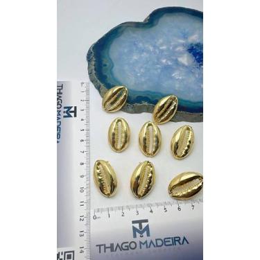 Imagem de Brinco Buzios Ouro 18k - Par de Brincos Elegantes - no-brand