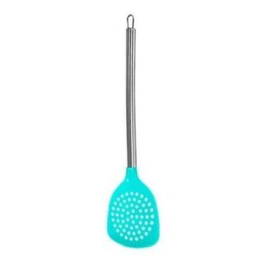 Imagem de Escumadeira De Nylon Com Cabo Inox Candy Talher Cozinha - Art House
