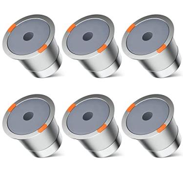 Imagem de Filtros de café reutilizáveis em aço inoxidável, recarregáveis, para cafeteiras Keurig 2.0 e 1.0 (pacote com 6)