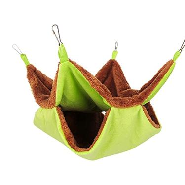 Imagem de Rede de gaiola para animais de estimação, rede para pendurar no beliche, rede quente para esconderijo de animais pequenos para esquilo de furão