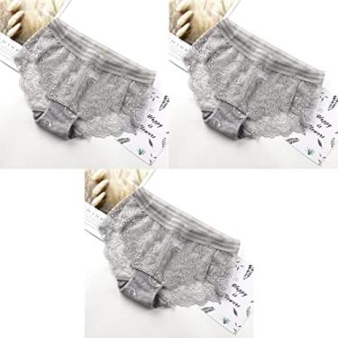 Compra online de Calcinha de algodão feminina sexy roupa interior feminina  calcinha cuecas da mulher moda senhoras lingerie feminina cores sólidas  M-XXL