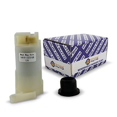 Imagem de Mean Mug Auto Bomba de lavadora de para-brisa 14919-232316B com ilhós - Compatível com Nissan, Honda, ISUZU, Chevrolet, Suzuki - Substitui OEM #: 28920-50Y00, 28920-8H900