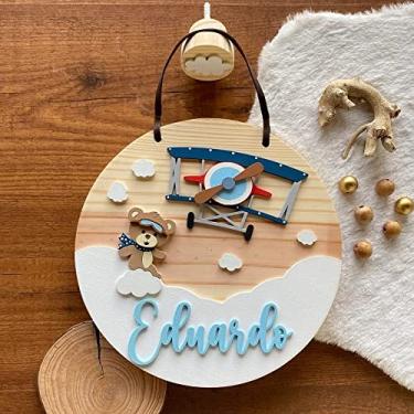 Imagem de Porta Maternidade - Flâmula Urso Aviador I