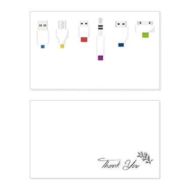 Imagem de Tomada de tomada de carregamento, padrão de cabo de agradecimento, cartão de aniversário, agradecimento de casamento