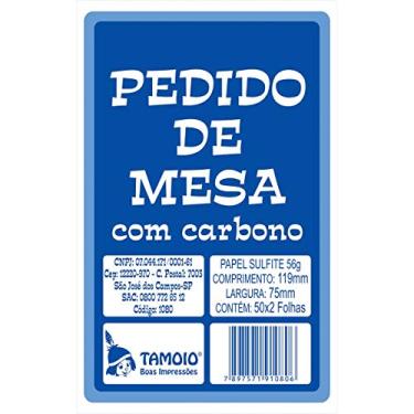 Imagem de Talao De Pedido Mesa 2 Vias 50 Folhas Carbono Pacote Com 20-63064