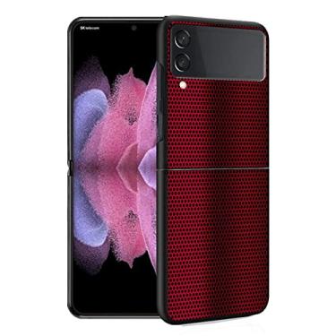 Imagem de Capa de telefone de fibra de carbono preta para Samsung Galaxy Z Flip 3 5G Flip 4 5 ZFlip3 ZFlip zflip Flip4 ZFlip4 Capa rígida para PC Bumper Pint, ZF, BKB06, para Samsung Z Flip4 5G