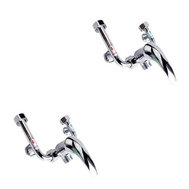 Imagem de OSALADI Organizador De Armário De Cozinha Anti Ferrugem 2 Unidades Banheira Torneira Do Banheiro Torneira Misturadora Acessórios Lavar a Cabeça Aquecedor De Água Elétrico Termostato