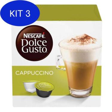 Imagem de Kit 3 Dolce Gusto, 10 Capsulas, Capsula Cappuccino - Nescafé