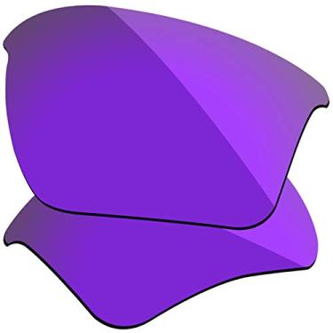 Imagem de Firtox Lentes polarizadas de substituição compatíveis com óculos de sol Oakley Flak Jacket XLJ - Roxo de verão
