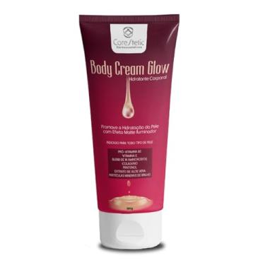 Imagem de Hidratante Corporal Nutritivo, Previne o Ressecamento e o Envelhecimento da Pele, Firmeza e Maciez. Antioxidante, Pró-vitamina B5, Pantenol, Vitamina E, Blend com 14 Aminoácidos, Colágeno, Extrato de Aloe Vera, Efeito Gold, Reflexo Elegante e Brilho Sutil na Pele, Body Cream Glow, Core Stetic.